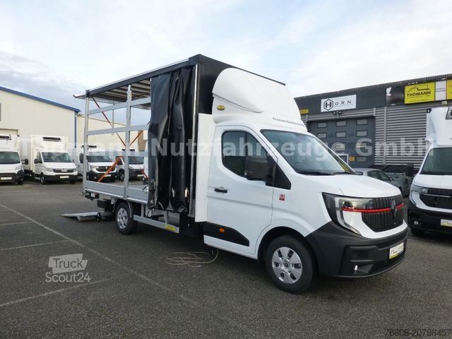 Tentinė furgonė RENAULT NEW Master Pritsche Plane BÄR Ladebordwand