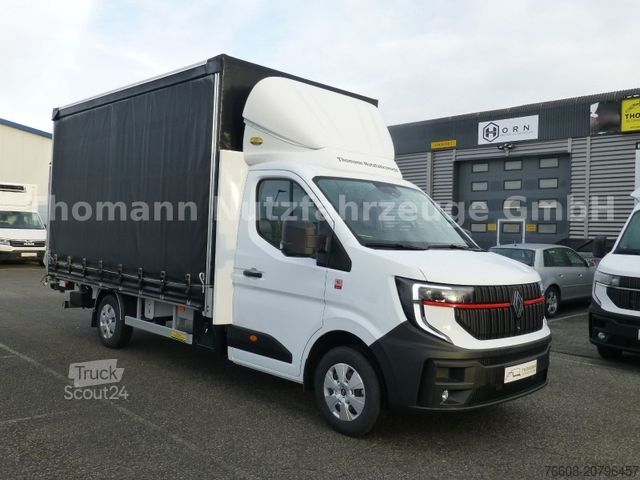 Tentinė furgonė RENAULT NEW Master Pritsche Plane BÄR Ladebordwand