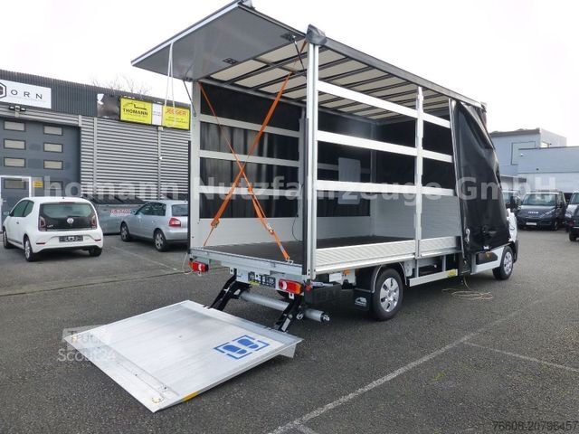 Tentinė furgonė RENAULT NEW Master Pritsche Plane BÄR Ladebordwand