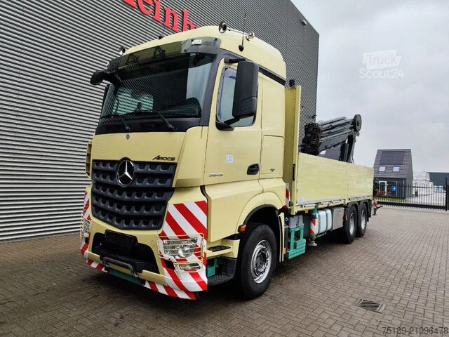 Vrachtwagen met kraan Mercedes-Benz Arocs 2645 6x4 Euro 6 Hiab XS 377 Hipro 7 x Hyd...
