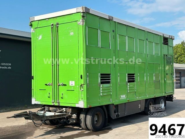 Remorque de transport de chevaux Fiege Tec AT 24/80 3.Stock Viehanhänger,Hubdach