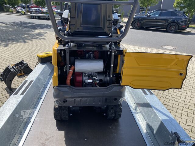 Miniescavatore con caricatore basso + pacchetto accessori Berger Kraus BK1000JSR mit Schwenkarm *HERBSTAKTION*