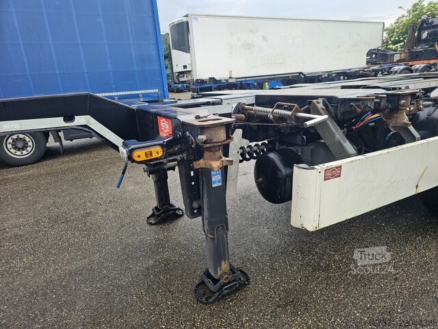 Transport av containere PACTON ET3-  MULTI CHASSIS -ALL CONNECTIONS - 3 X EXTE...