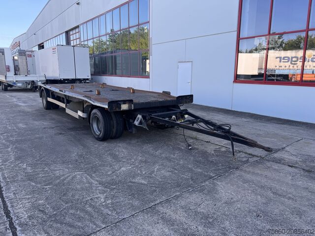 Prikolica z nizko platformo Dinkel DAC 18000  2 Achs Kombi- Anhänger für Abroll- oder Absetzmulden oder Tieflader