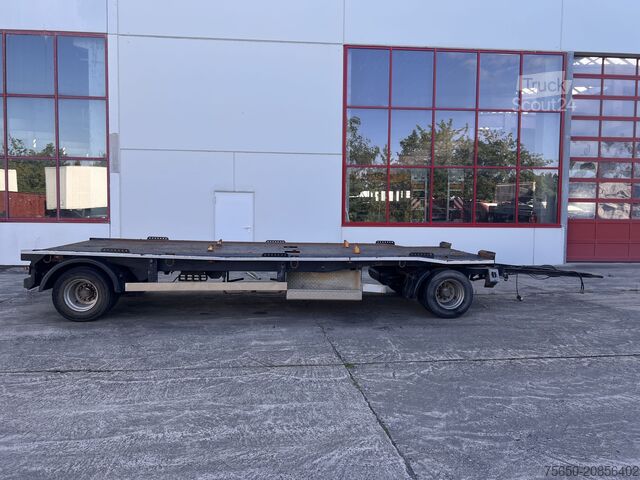 Prikolica z nizko platformo Dinkel DAC 18000  2 Achs Kombi- Anhänger für Abroll- oder Absetzmulden oder Tieflader