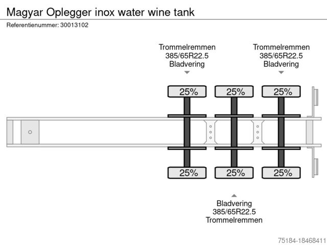Tank Magyar Oplegger inox water wine tank