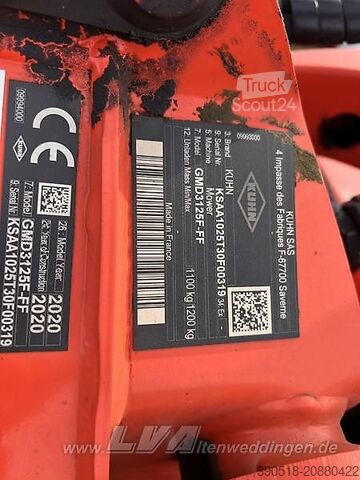 Pjovimo įrenginys Kuhn GMD 3125F-FF