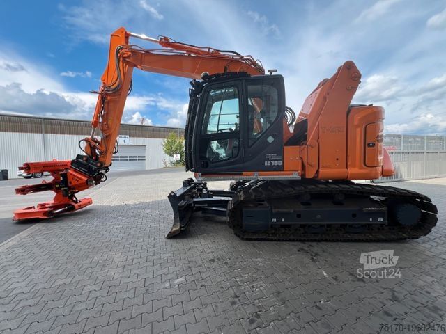 Escavatore cingolato KOBELCO ED160 BR-7 / nur 999h! / Woodcracker Löffelpaket