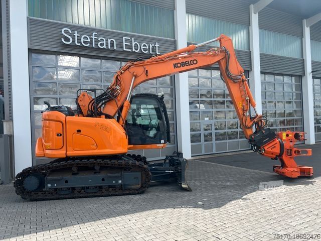 Escavatore cingolato KOBELCO ED160 BR-7 / nur 999h! / Woodcracker Löffelpaket