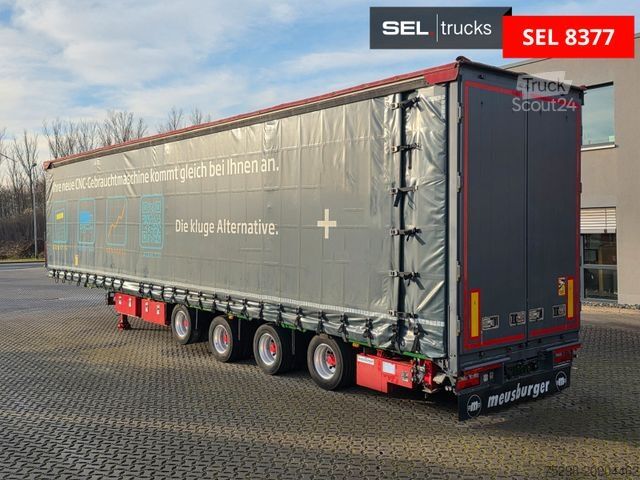 Brandalı açık yarı römork MEUSBURGER MPS-4 / verbreiterbar / Lenkachse / Liftachse