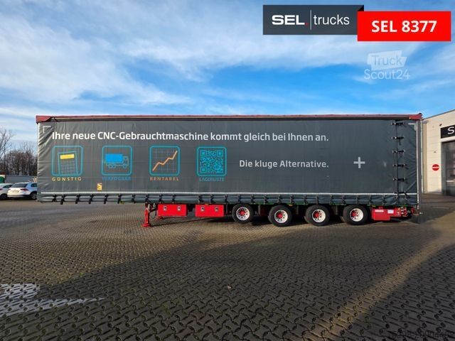 Brandalı açık yarı römork MEUSBURGER MPS-4 / verbreiterbar / Lenkachse / Liftachse