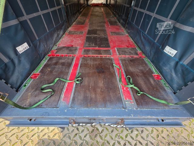 Brandalı açık yarı römork MEUSBURGER MPS-4 / verbreiterbar / Lenkachse / Liftachse