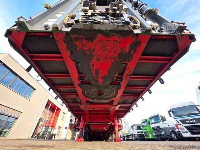 Odprta polprikolica s ponjavo MEUSBURGER MPS-4 / verbreiterbar / Lenkachse / Liftachse