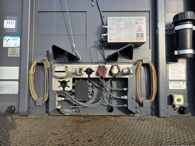 Odprta polprikolica s ponjavo MEUSBURGER MPS-4 / verbreiterbar / Lenkachse / Liftachse