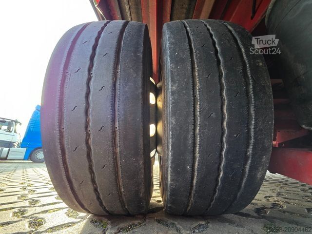 Brandalı açık yarı römork MEUSBURGER MPS-4 / verbreiterbar / Lenkachse / Liftachse