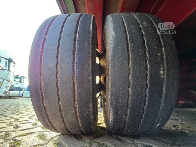 Brandalı açık yarı römork MEUSBURGER MPS-4 / verbreiterbar / Lenkachse / Liftachse