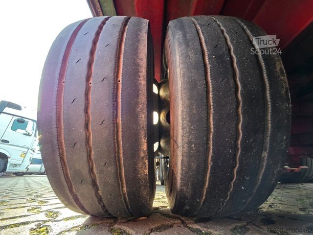 Brandalı açık yarı römork MEUSBURGER MPS-4 / verbreiterbar / Lenkachse / Liftachse