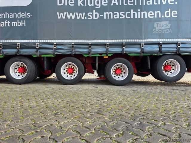 Brandalı açık yarı römork MEUSBURGER MPS-4 / verbreiterbar / Lenkachse / Liftachse