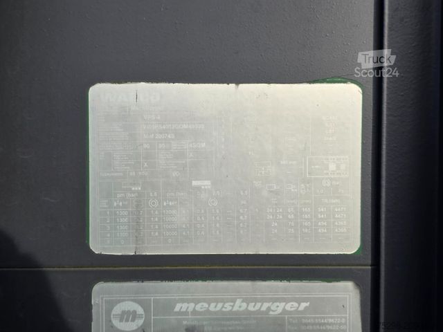 Brandalı açık yarı römork MEUSBURGER MPS-4 / verbreiterbar / Lenkachse / Liftachse