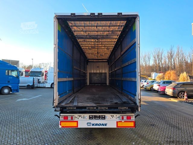 Semi-remorque bâchée KRONE SD / EDSCHA / Palettenkasten / 2 Liftachsen