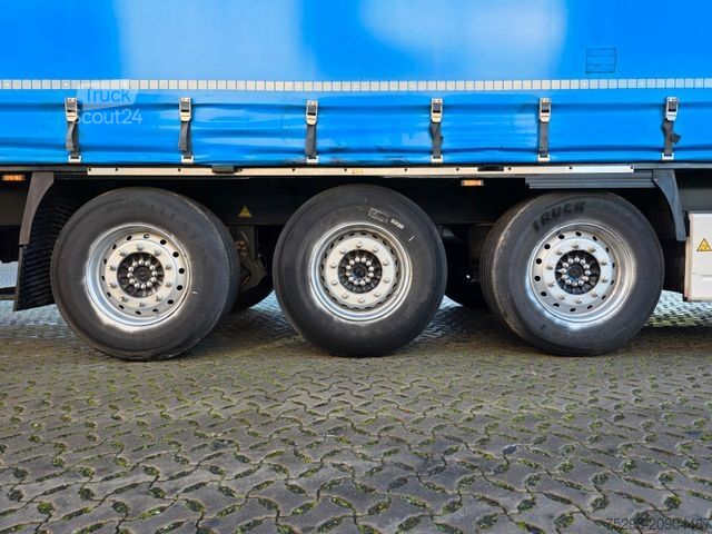 Semi-remorque bâchée KRONE SD / EDSCHA / Palettenkasten / 2 Liftachsen