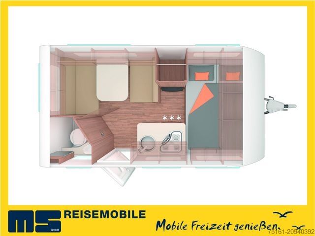 Wohnwagen WEINSBERG CARAONE 390 QD  / -2026 -/ 1350 KG