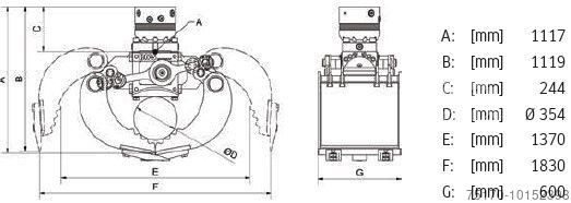 Alții  DMS SG12060 Grabgreifer Sortiergreifer / NEU