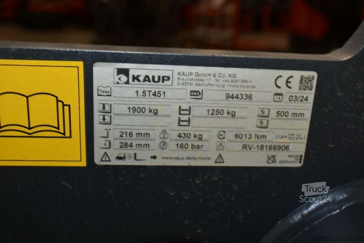 Vidlice KAUP 1,5T451 Breite 970 mm