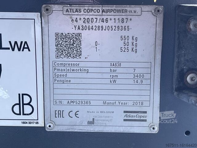Compresor Atlas Copco XAS 38 KD