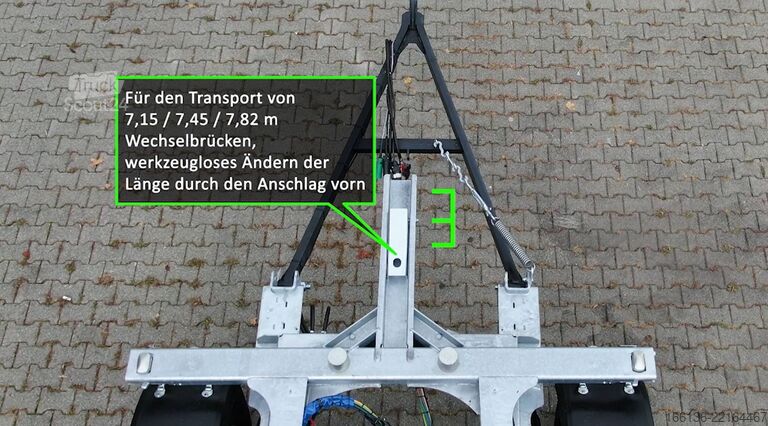 Výměnný podvozek přívěsu Fliegl 2-Achs Wechselanhänger ZWP 180 Jumbo-ZL
