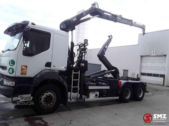 Containertransport Renault Kerax 370 hiab 122 b2 +remote