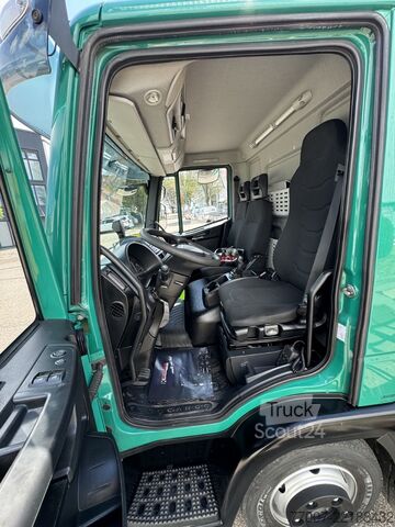 Специално модифициран транспортер за транспорт на стъкло Iveco Eurocargo 75-21 HEGLA-Glastransport Kran