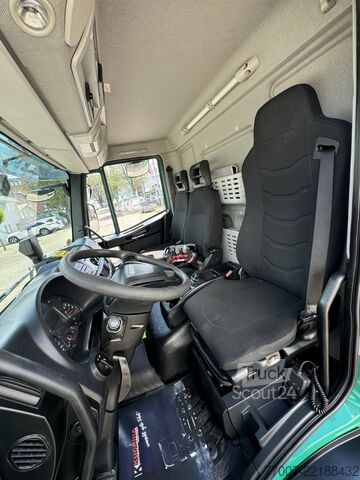Специално модифициран транспортер за транспорт на стъкло Iveco Eurocargo 75-21 HEGLA-Glastransport Kran