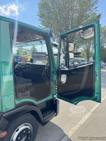 Специално модифициран транспортер за транспорт на стъкло Iveco Eurocargo 75-21 HEGLA-Glastransport Kran