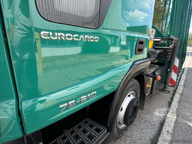 Специално модифициран транспортер за транспорт на стъкло Iveco Eurocargo 75-21 HEGLA-Glastransport Kran