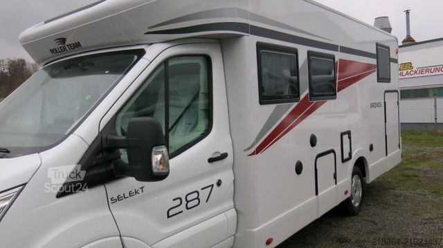 Half-integraal camper ROLLER TEAM Kronos 287TL MR25/26 Einzelbetten Hubbett Garage