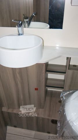 Half-integraal camper ROLLER TEAM Kronos 287TL MR25/26 Einzelbetten Hubbett Garage