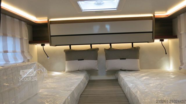 Half-integraal camper ROLLER TEAM Kronos 287TL MR25/26 Einzelbetten Hubbett Garage