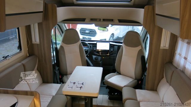 Half-integraal camper ROLLER TEAM Kronos 287TL MR25/26 Einzelbetten Hubbett Garage