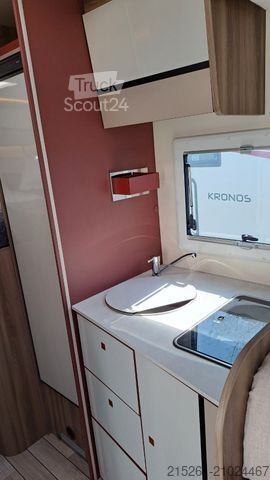 Half-integraal camper ROLLER TEAM Kronos 285TL, Einzelbetten Hubbett MR 25/26