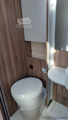 Half-integraal camper ROLLER TEAM Kronos 285TL, Einzelbetten Hubbett MR 25/26