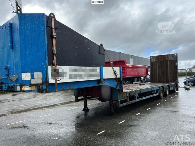 Tieflader Kel-Berg Machine trailer w/ Hydraulic driving bridge