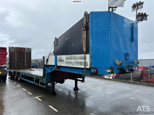 Tieflader Kel-Berg Machine trailer w/ Hydraulic driving bridge