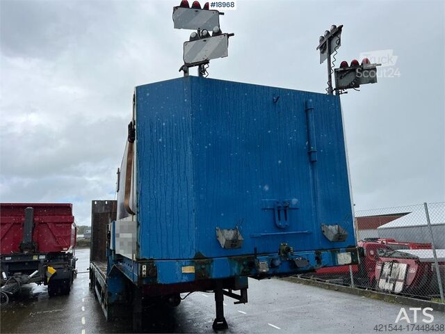 Tieflader Kel-Berg Machine trailer w/ Hydraulic driving bridge