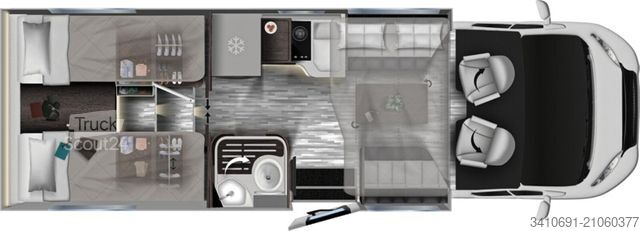 Camping-car semi-intégré MOBILVETTA Krosser P86 B Verfügbar ab ca. 06.2026! Solar