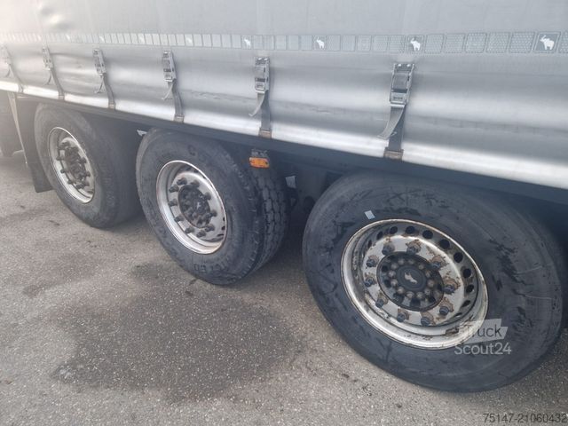 Open oplegger met zeil SCHMITZ CARGOBULL 3-Achs Tautliner Liftachse Edscha Lasi Code XL