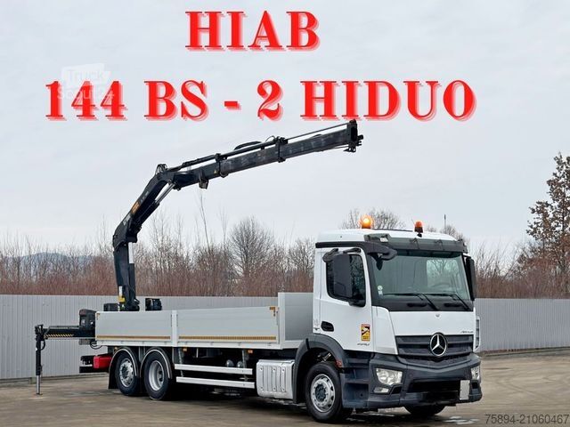 Kamyon üzerine monteli vinç MERCEDES-BENZ ANTOS 2540* HIAB 144 BS - 2 HIDUO /FUNK