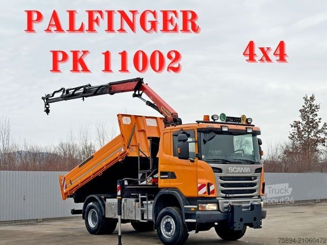 Kamyon üzerine monteli vinç SCANIA G 360 * KIPPER 4,10m * PALFINGER PK 11002/ 4x4