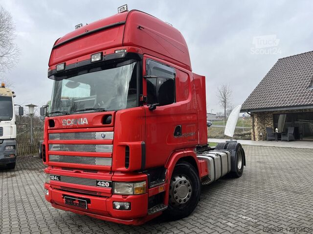 Scania 124-420, Manual Gearbox, Klima,Retarder,Hyraulik truck tractor Scania 124-420, Manual Gearbox, Klima,Retarder,Hyraulik
