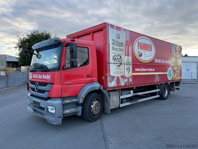 Gėrimų sunkvežimis MERCEDES-BENZ Axor 1833 LBW Schwenkwand Koffer